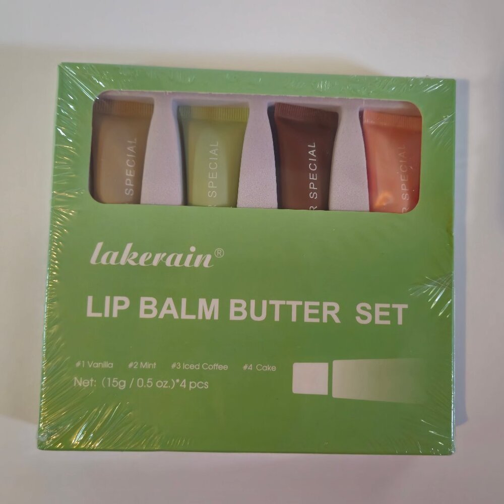 Lakerain Lip Balm Butter Set Of  Four Lip Balms